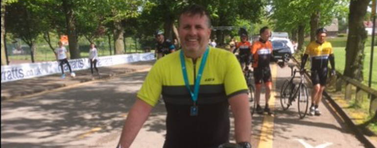 Paul’s Peddle Triumph for the Prince of Wales Hospice!